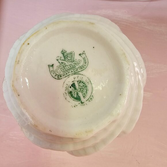 Belleek Porcelain, Parisian Rose Bowl, Vase, Vintage, 1955-65 - Picture 6 of 6